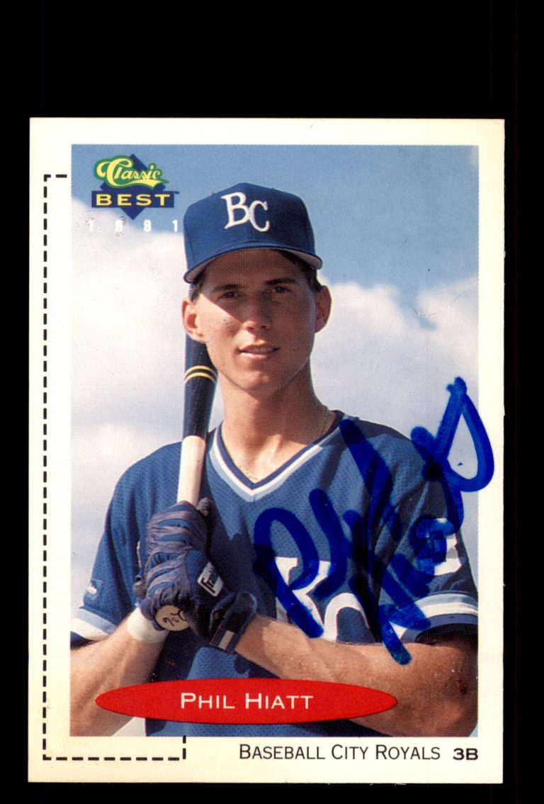 Signed Baseball Card Auto Phil Hiatt 1991 Classic Best #151 Baseball City Royals