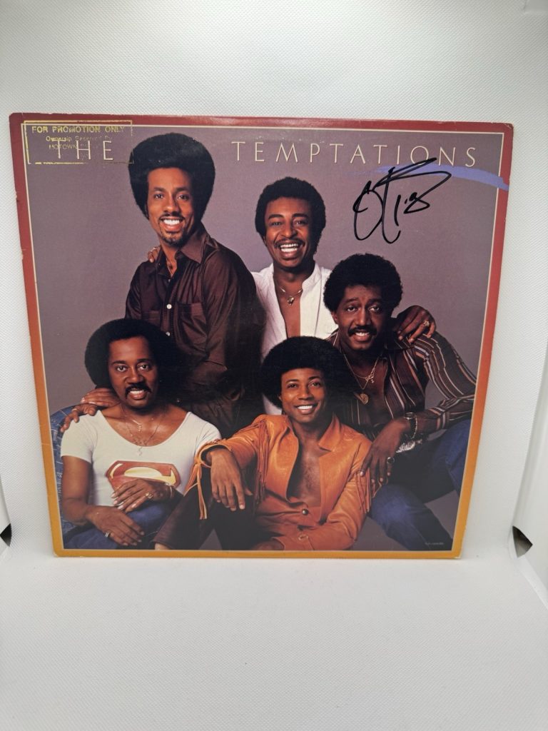 OTIS WILLIAMS SIGNED VINYL THE TEMPTATIONS SELF TITLED PROMO DJ COPY JSA COA