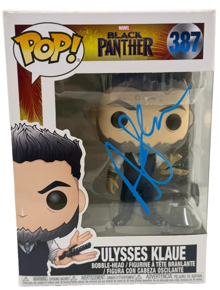 Andy Serkis Signed Ulysses Klaue Funko Black Panther Authentic Autograph Beckett