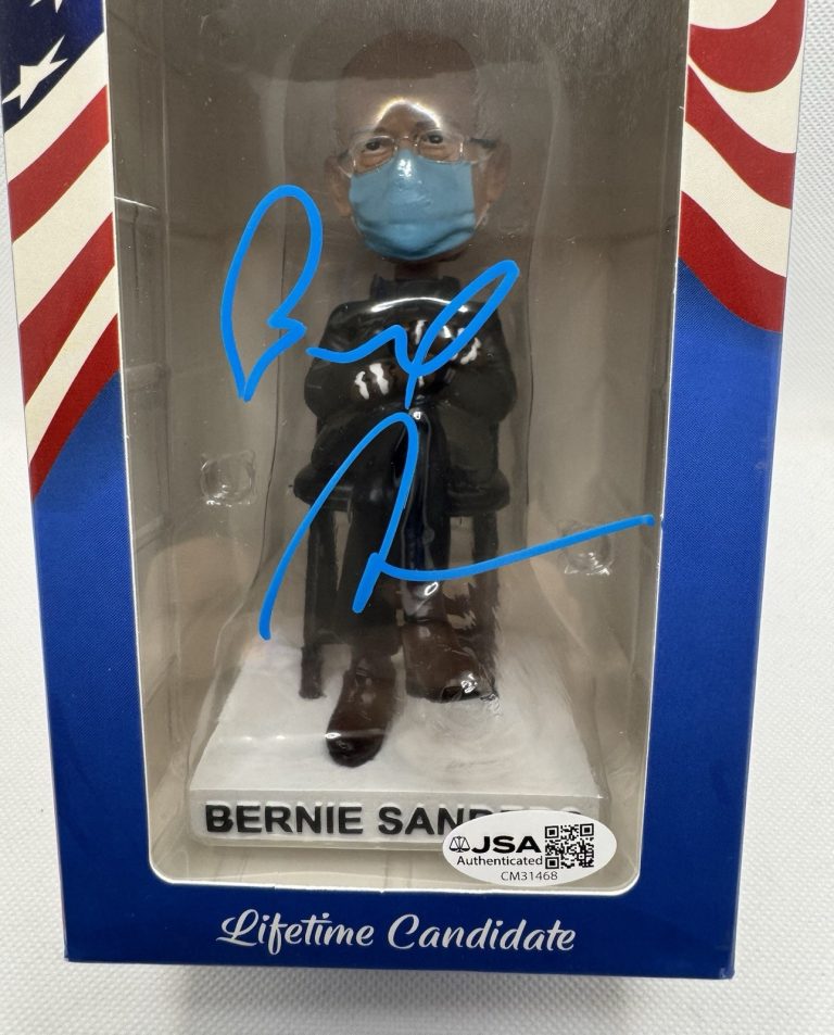 BERNIE SANDERS SENATOR SIGNED BOBBLEHEAD AUTOGRAPH INAUGURATION DAY JSA COA
