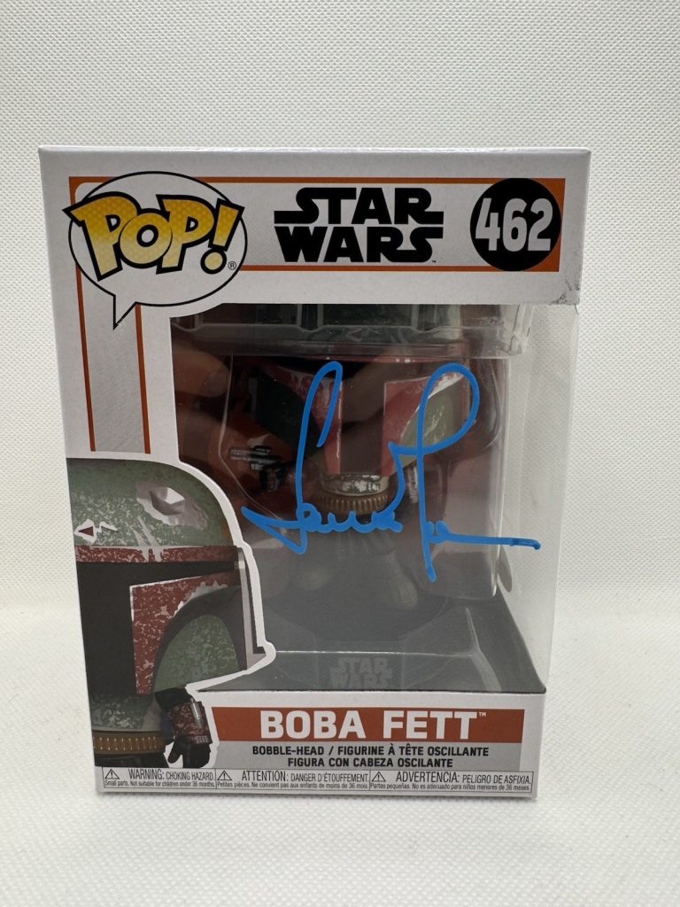 TEMUERA MORRISON SIGNED BOBA FETT FUNKO POP #462 STAR WARS THE MANDALORIAN JSA