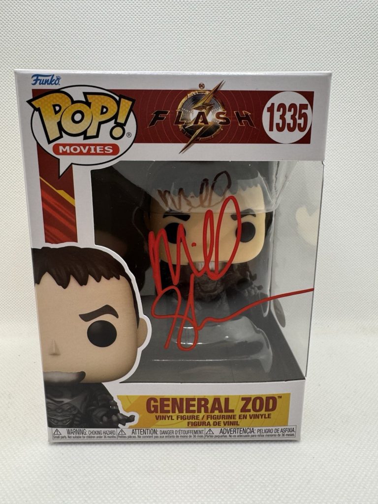 Michael Shannon Signed General Zod Funko Pop Superman Flash JSA COA Autograph