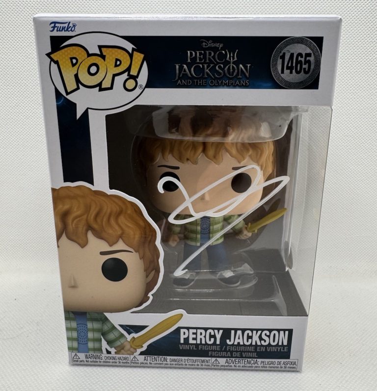 Walker Scobell Signed Percy Jackson Funko Pop #1465 JSA COA Autograph