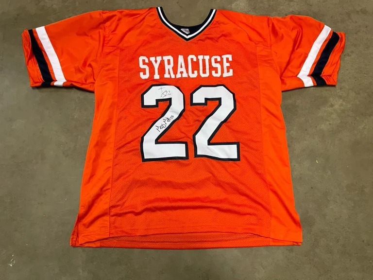 SYRACUSE LACROSSE GARY GAIT JOEY SPALLINA SIGNED AUTOGRAPH JERSEY RARE LEGENDS