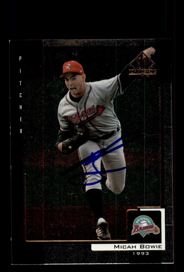 Signed Baseball Card Auto Micah Bowie 2000 SP Top Prospects #47 Richmond Braves