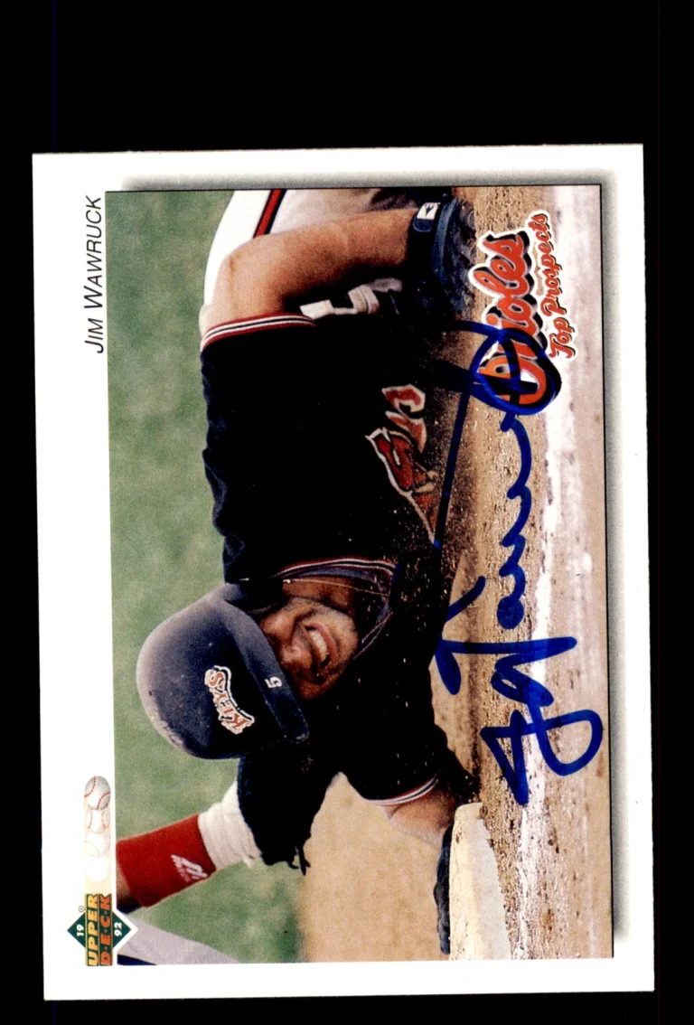 Signed Baseball Card Auto Jim Wawruck 1992 Upper Deck Minor League #322