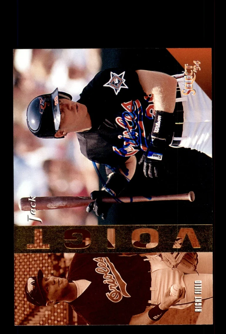Signed Baseball Card Auto Jack Voigt 1994 Select #105 Baltimore Orioles