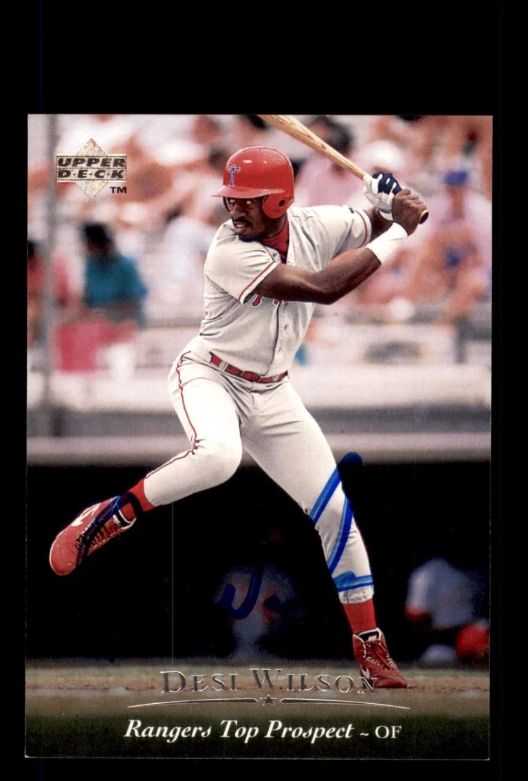 Signed Baseball Card Auto Desi Wilson 1995 Upper Deck Minor League #99 Drillers