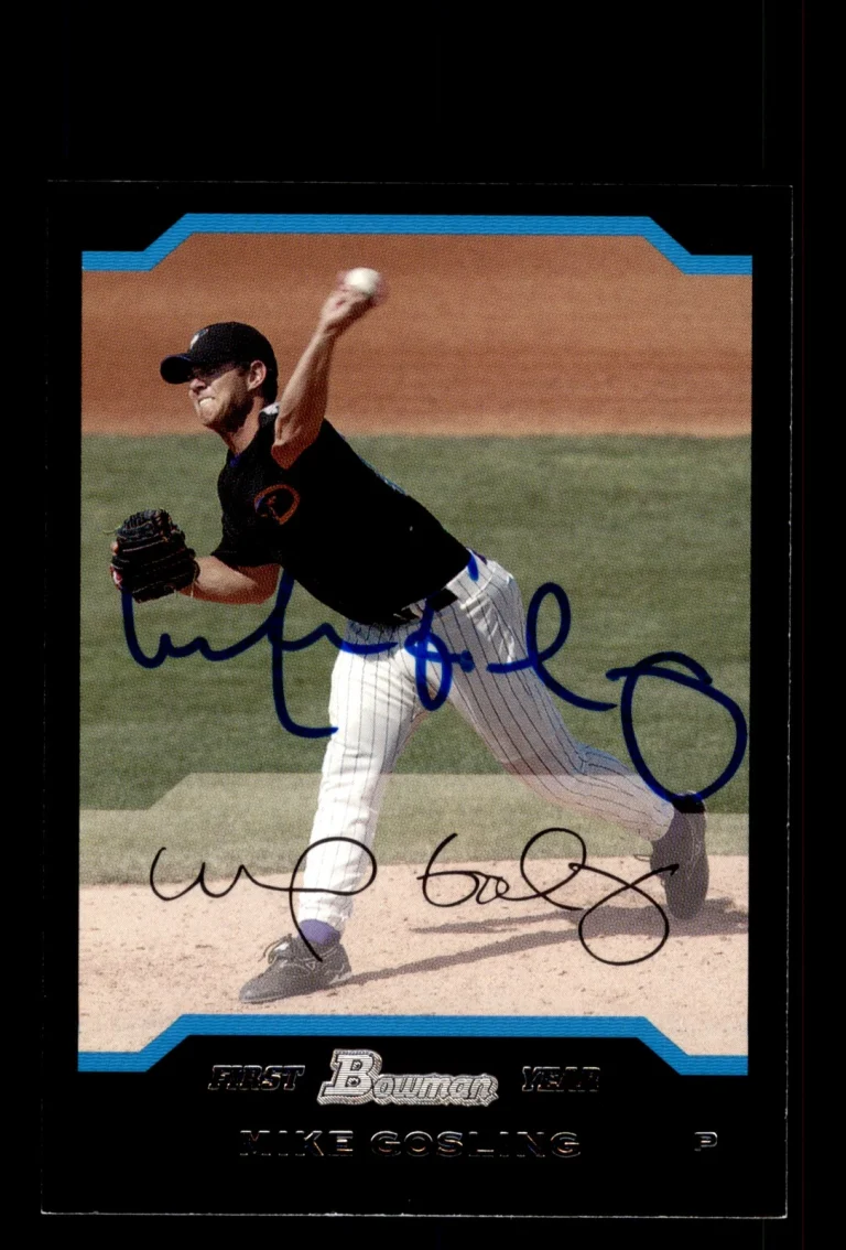 Signed Baseball Card Auto Mike Gosling 2004 Bowman #280 Arizona Diamondbacks