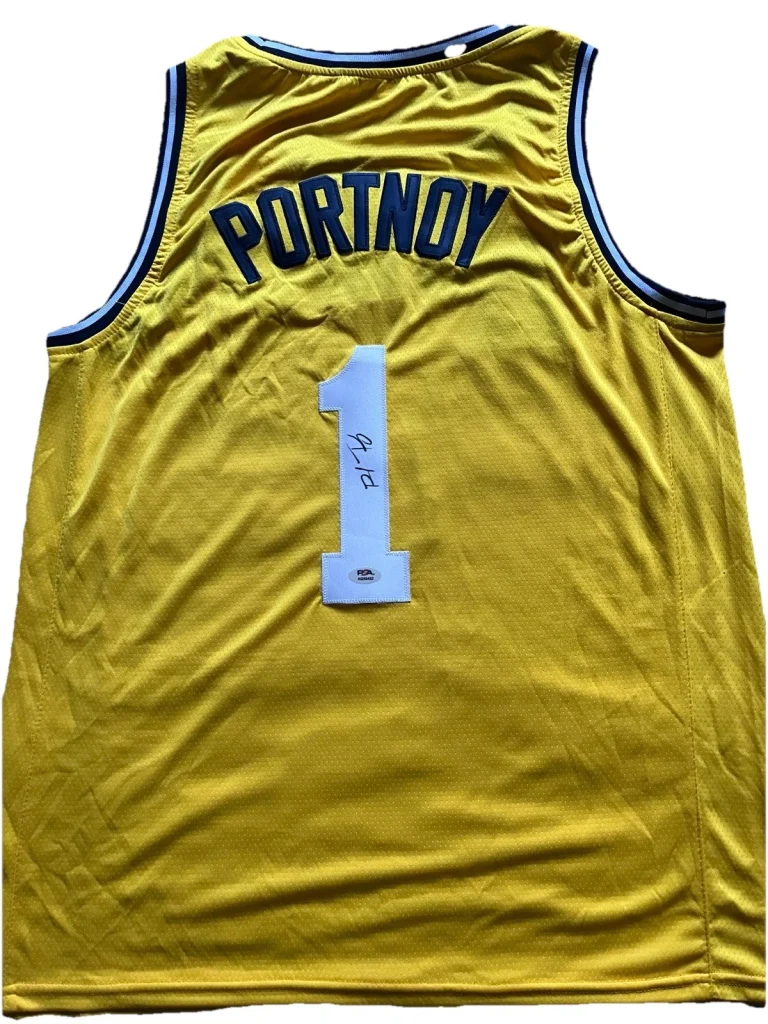BARSTOOL SPORTS DAVE PORTNOY SIGNED AUTOGRAPH MICHIGAN WOLVERINES JERSEY PSA COA