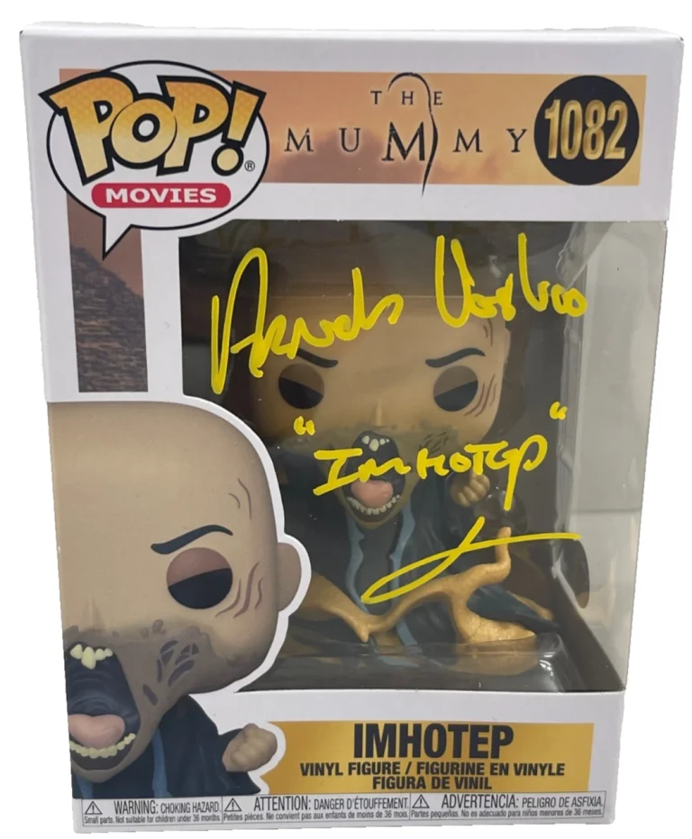 Arnold Vosloo Signed Imhotep Funko The Mummy Authentic Autograph Beckett Witness