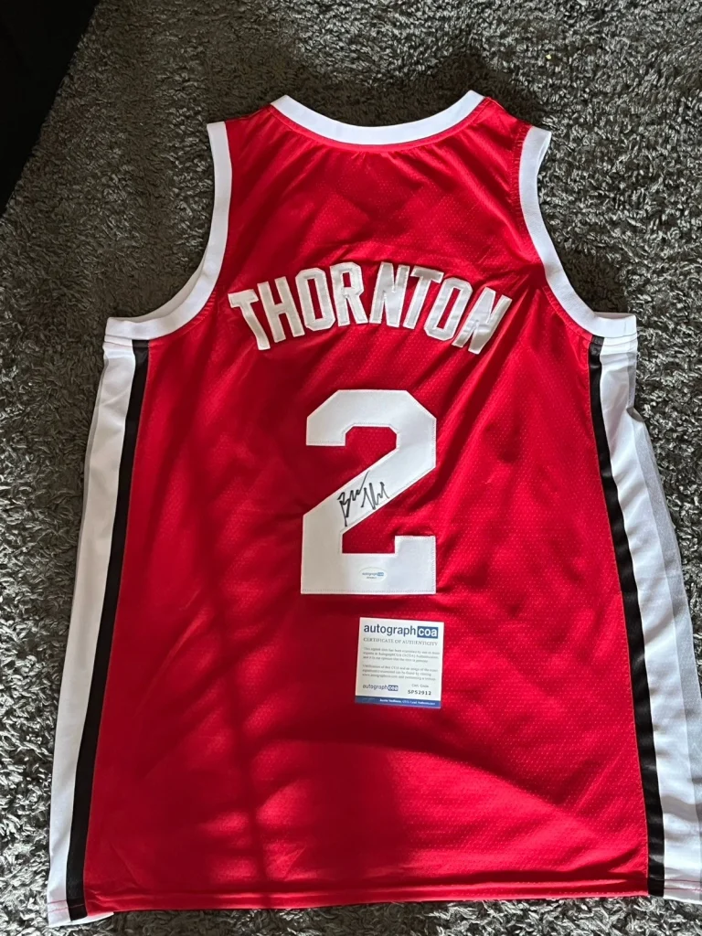 OHIO STATE BUCKEYES- BRUCE THORNTON SIGNED AUTOGRAPH JERSEY PSA COA BASKETBALL
