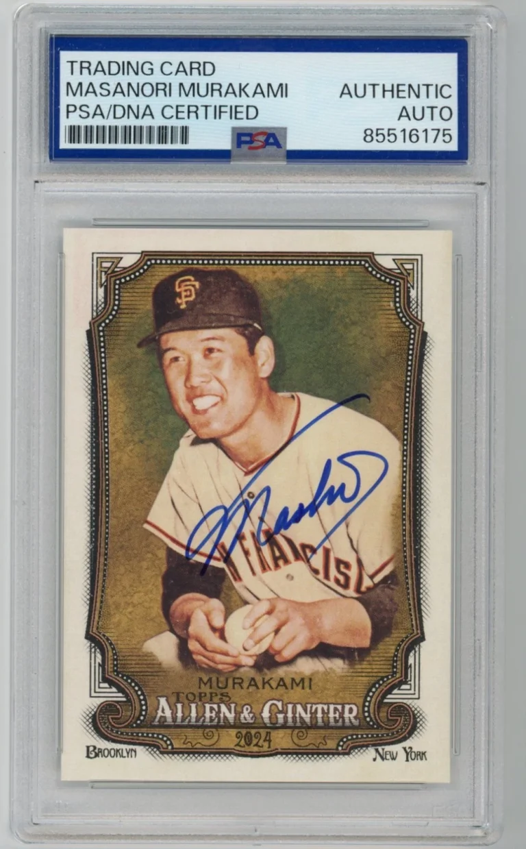 MASANORI MURAKAMI SIGNED BASEBALL CARD AUTO 2024 ALLEN & GINTER JAPAN PSA/DNA