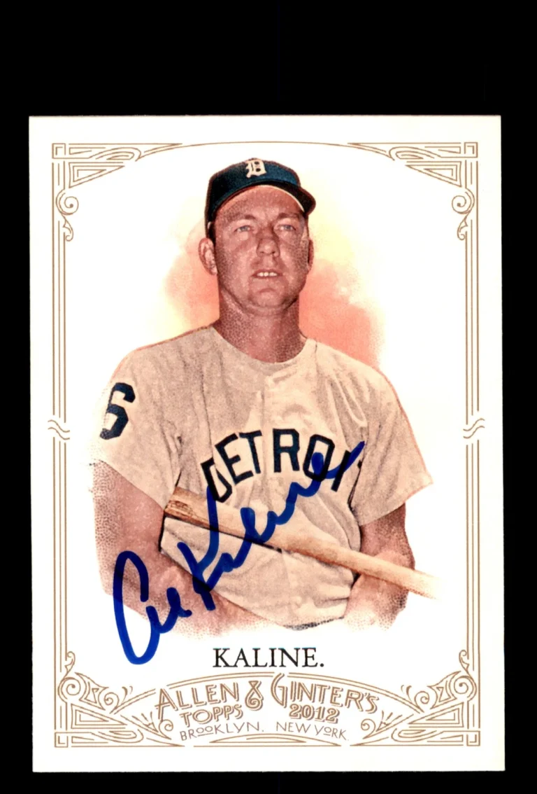 Signed Baseball Card Auto Al Kaline 2012 Topps Allen & Ginter #54 Detroit Tigers