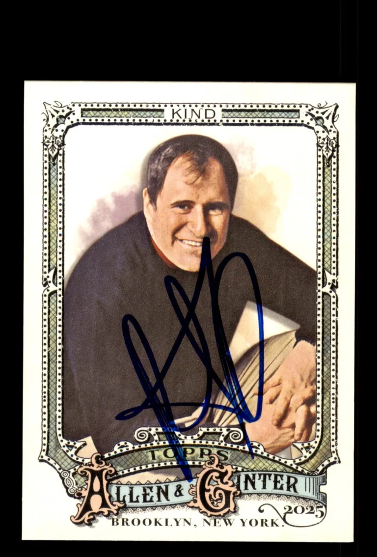 Signed Baseball Card Auto Richard Kind 2025 Topps Allen & Ginter #293