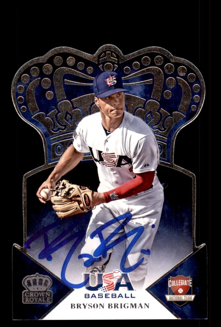 Signed Baseball Card Auto Bryson Brigman 2015 Panini USA Baseball #2