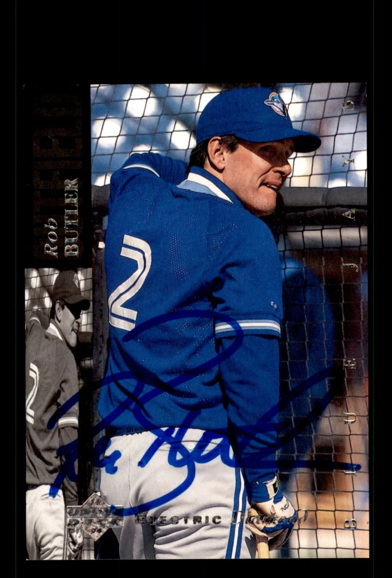 Signed Baseball Card Auto Rob Butler 1994 Upper Deck #176 Toronto Blue Jays