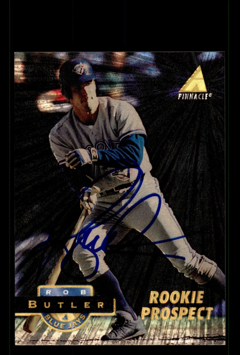 Signed Baseball Card Auto Rob Butler 1994 Pinnacle #397 Museum Collection