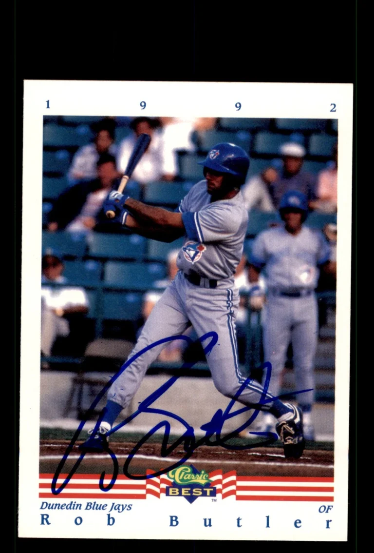 Signed Baseball Card Auto Rob Butler 1992 Classic Best #89 Dunedin Blue Jays