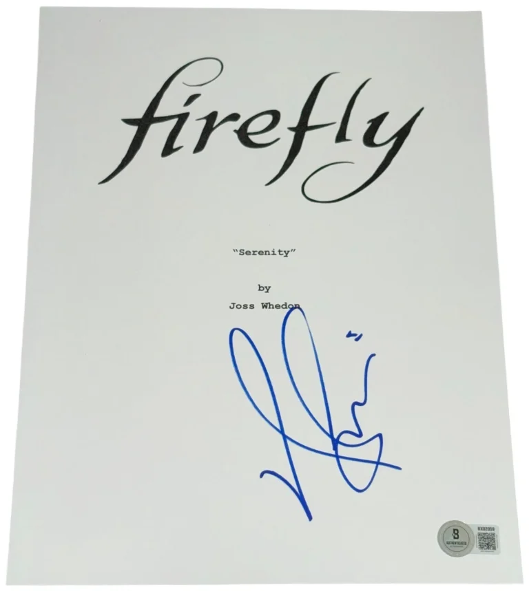 Nathan Fillion Signed Firefly Serenity Pilot Script Authentic Autograph Beckett