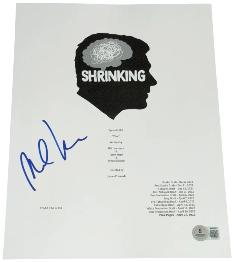 Michael Urie Signed Autograph Shrinking Pilot Full TV Script Authentic Beckett