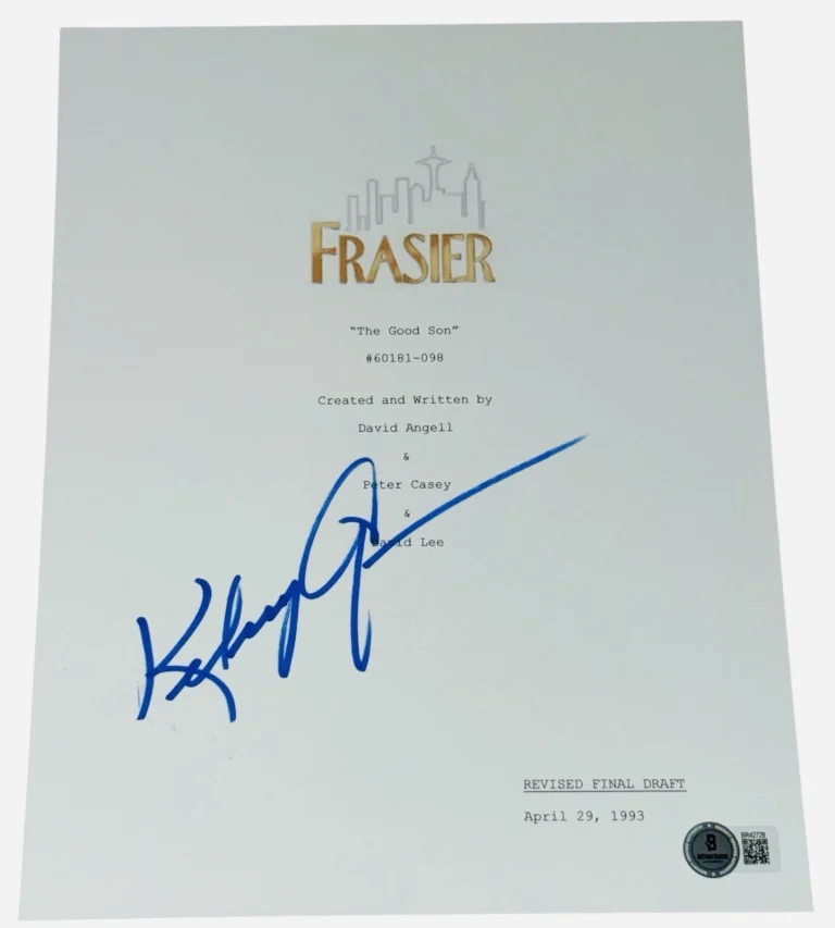 Kelsey Grammer Signed Autograph Frasier Pilot Script Screenplay Dr Crane Beckett