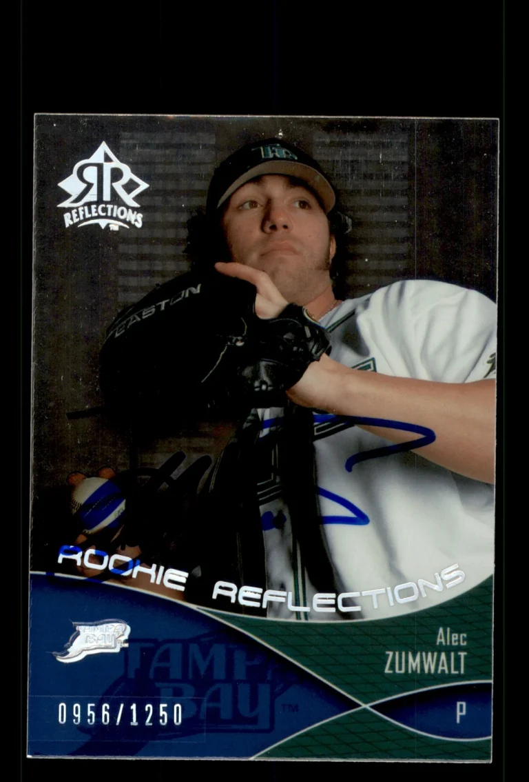 Signed Baseball Card Auto Alec Zumwalt 2004 Upper Deck Reflections #106 /1250