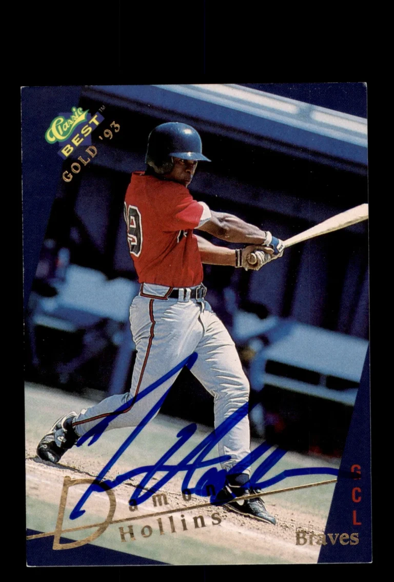 Signed Baseball Card Auto Damon Hollins 1993 Classic Best Gold #149