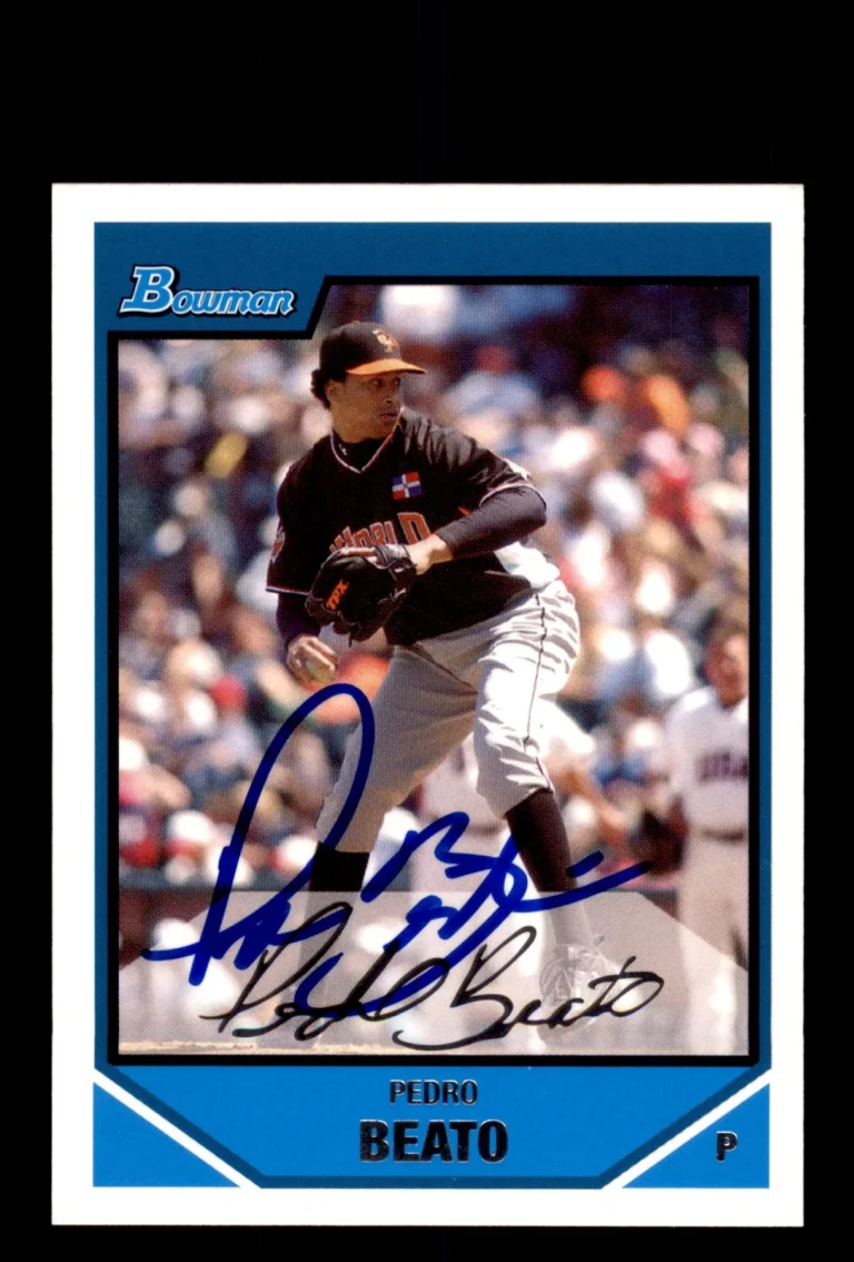 Signed Baseball Card Auto Pedro Beato 2007 Bowman #BDPP66 Baltimore Orioles
