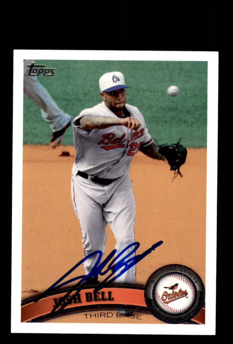 Signed Baseball Card Auto Josh Bell 2011 Topps Baltimore Orioles #BAL12 Orioles