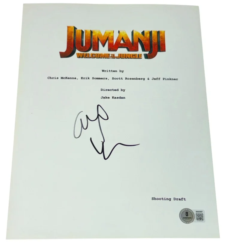 Alex Wolff Signed Autograph Jumanji: Welcome to the Jungle Script Screenplay BAS