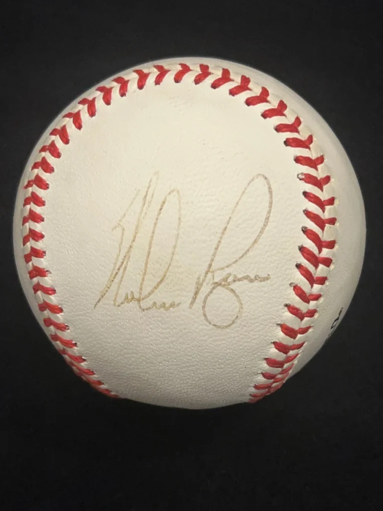 NOLAN RYAN SIGNED BASEBALL AUO METS RANGERS ANGELS ASTROS HOF JSA COA