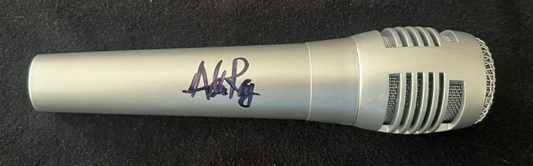 SIGNED MICROPHONE AUTO ADAM RAY COMEDIAN ACTOR JSA COA