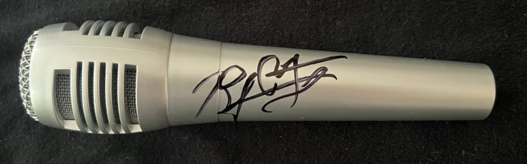 SIGNED MICROPHONE AUTO RJ CITY AEW ALL ELITE WRESTLING JSA COA
