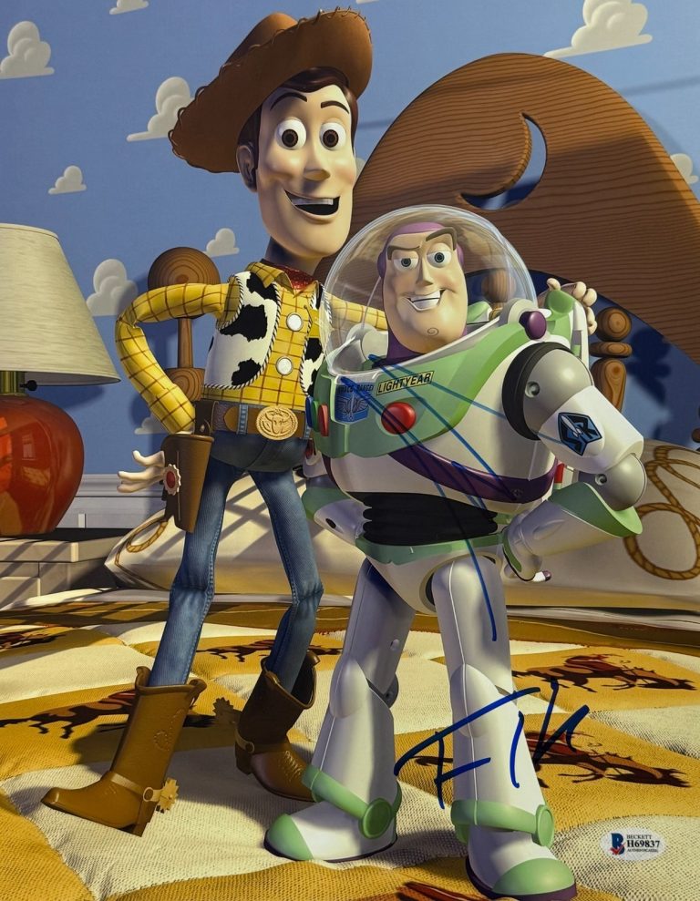 TOM HANKS & TIM ALLEN SIGNED 11X14 PHOTO TOY STORY AUTHENTIC AUTOGRAPH BECKETT