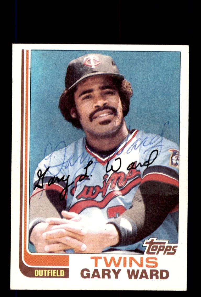 Signed Baseball Card Auto Gary Ward 1982 Topps #612 Minnesota Twins
