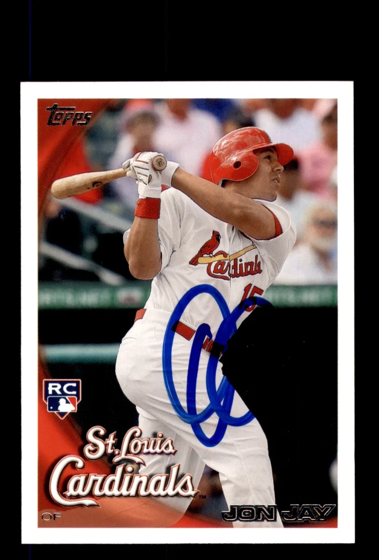 Signed Baseball Card Auto Jon Jay 2010 Topps Update #US-203 St. Louis Cardinals