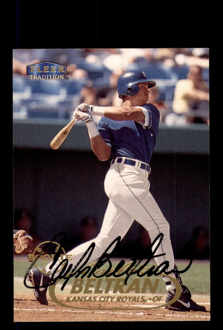 Signed Baseball Card Auto Carlos Beltran 1998 Fleer Tradition #U37 Royals HOF