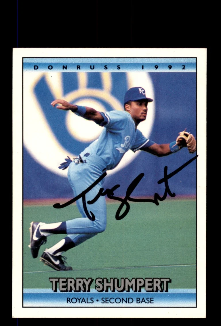 Signed Baseball Card Auto Terry Shumpert 1992 Donruss #562 Kansas City Royals