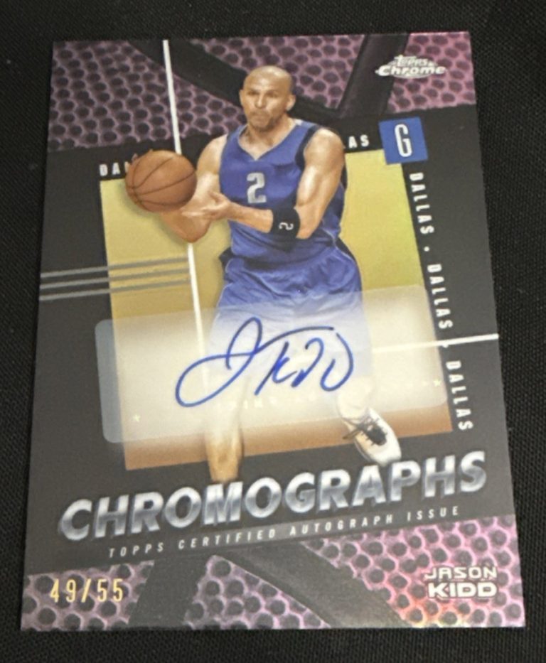 2025-26 Topps Chrome Jason Kidd Chromeographs Auto Purple /55