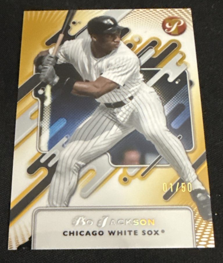 2025 Topps Pristine Bo Jackson Gold Refractor #1/50 White Sox SP FIRST PRINT