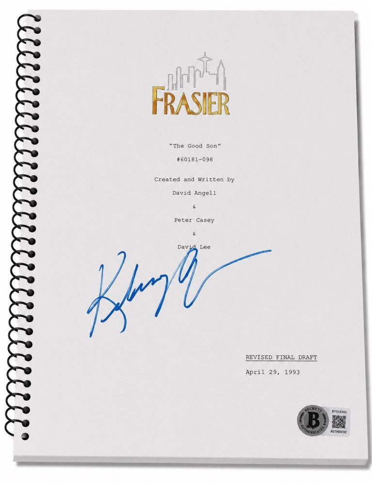 Kelsey Grammer Signed Autograph Frasier Pilot Script Screenplay Dr Crane Beckett