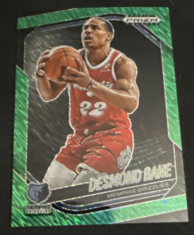 2024-25 Panini Prizm Black Green Shimmer Fotl Desmond Bane /7