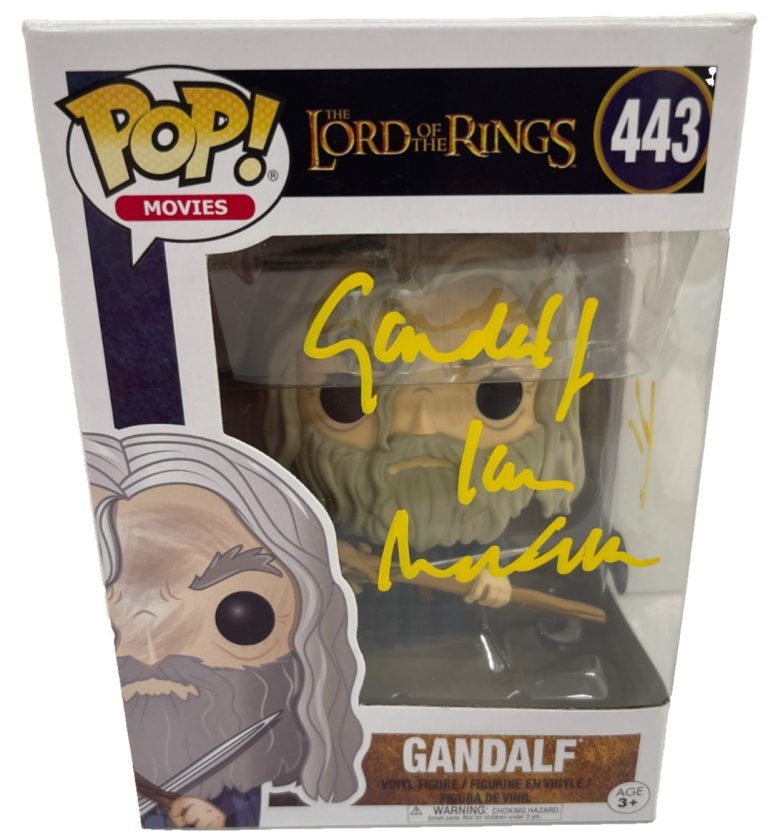 Ian McKellen Signed Gandalf Funko Lord of the Rings Authentic Autograph Beckett