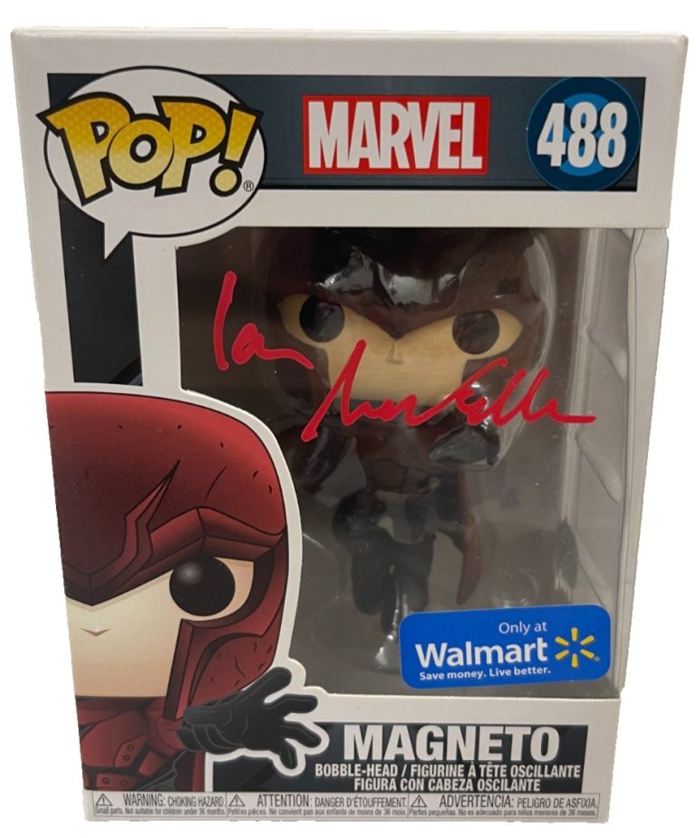 Ian McKellen Signed Magneto Funko 488 X-Men Authentic Autograph Beckett