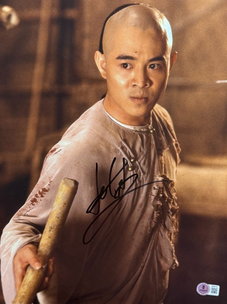 Jet Li Signed 11x14 Photo Once Upon a Time in China Authentic Autograph Beckett