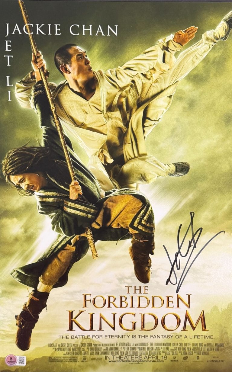 Jet Li Signed 12x18 Photo The Forbidden Kingdom Authentic Autograph Beckett