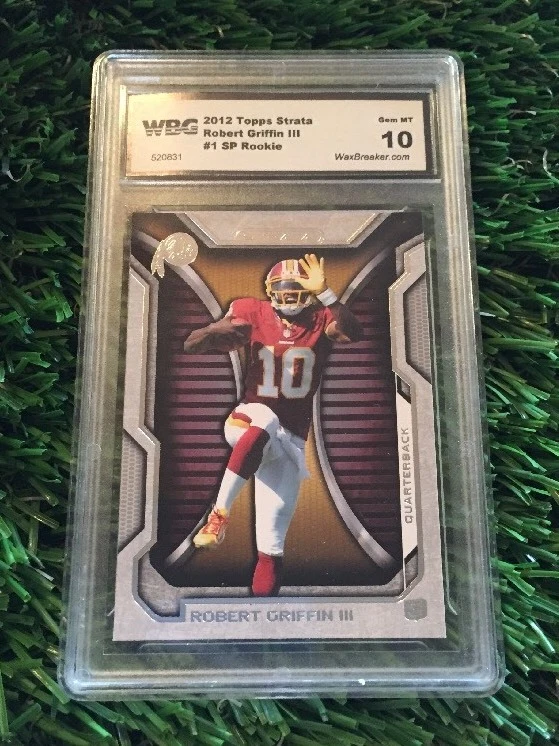 2012 TOPPS STRATA ROBERT GRIFFIN RC SP PHOTO VARIATION GRADED 10 BROWNS
