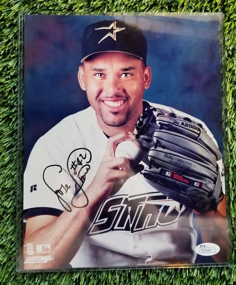 JOSE LIMA SIGNED HOUSTON ASTROS PORTAIT COLOR PHOTO JSA/COA R15694