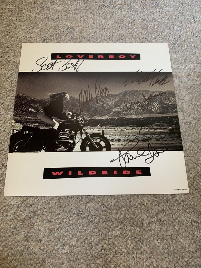 LOVERBOY Signed By ORIGINAL 5 WILDSIDE Album Flat Bas Loa Beckett Autographed